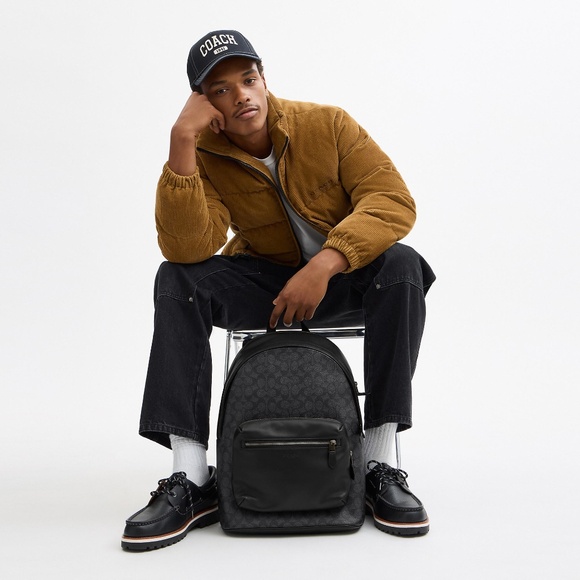 West Backpack In Signature Canvas - Picture 2 of 3